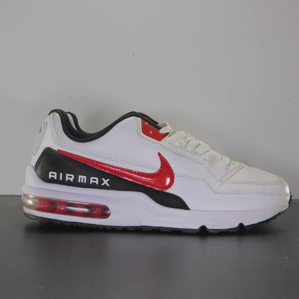 Nike Air Max LTD 3 Low White Black Red Men's Sneakers 004584 Size 8.5 Mens